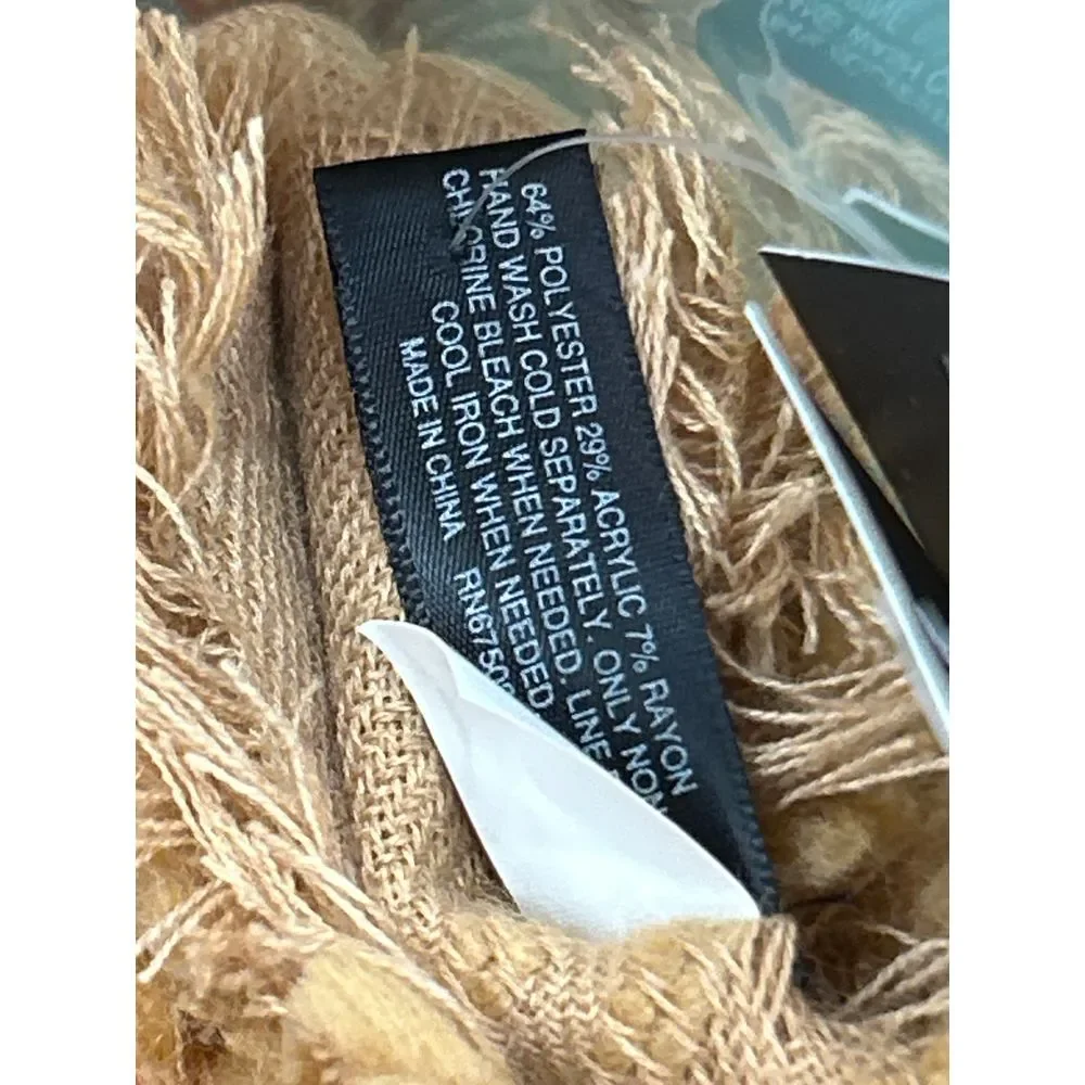 INC International Concepts Camel Multi Use‎ Wrap Scarf One Size